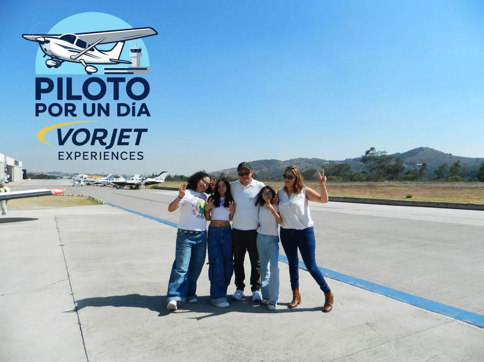Familia en pista con experiencia Piloto por un Día